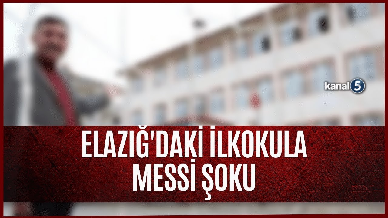 Elazığ’daki İlkokula Messi Şoku