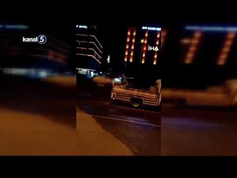 Gaziantep’te Dur İhtarına Uymayan Sürücü Trafik Polisine Çarptı
