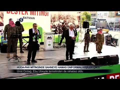 HÜDA-PAR Mitinginde Sahneye Hamas Üniformalı Kişiler Çıktı