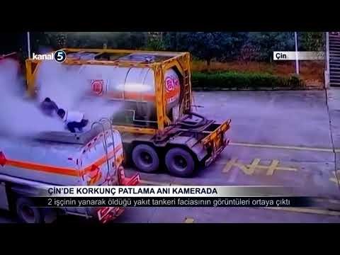 Çin’de Korkunç Patlama Anı Kamerada