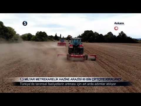 1,3 Milyar Metrekarelik Hazine Arazisi 80 Bin Çiftçiye Kiralandı