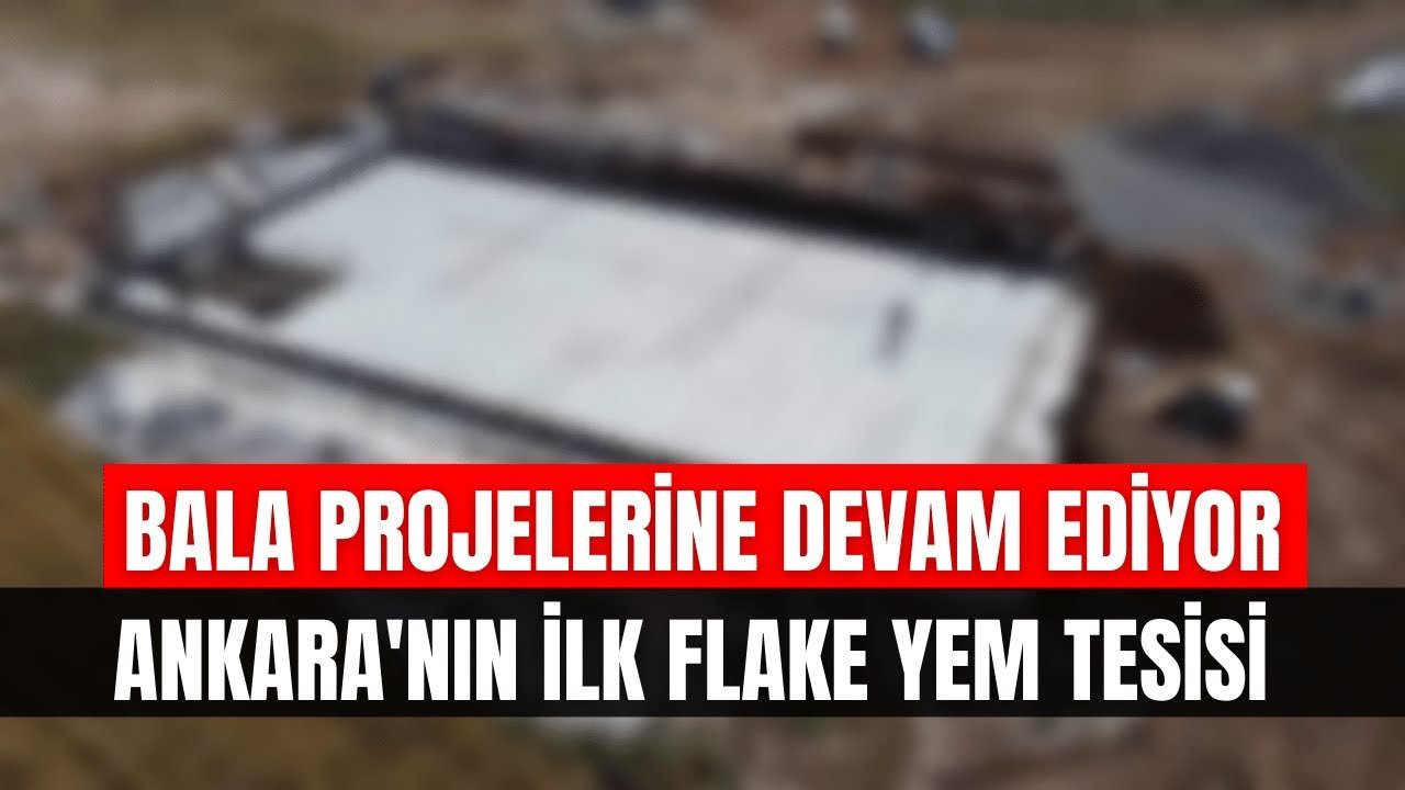 Ankara’nın ilk flake yem tesisi Bala’da kuruldu