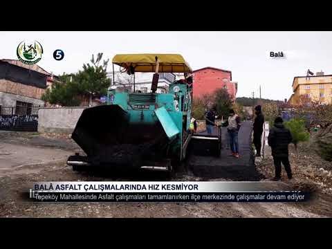 Balâ Belediyesi asfalt çalışmalarında hız kesmiyor
