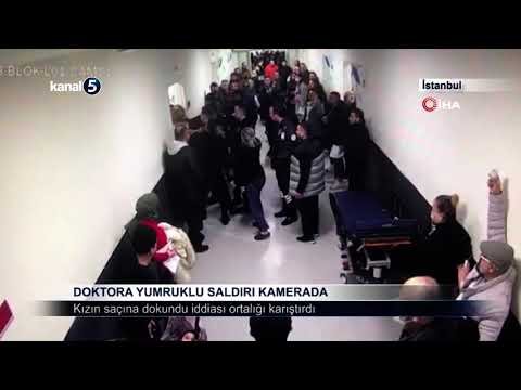 Doktora Yumruklu Saldırı Kamerada