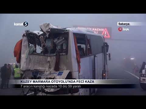 Kuzey Marmara Otoyolu’nda Feci Kaza