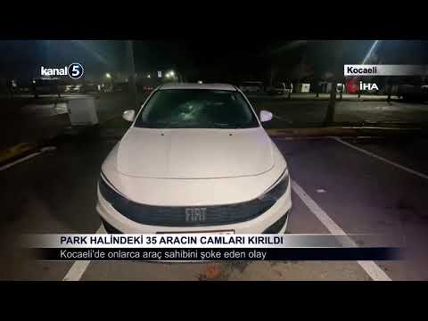 Park Halindeki 35 Aracın Camları Kırıldı