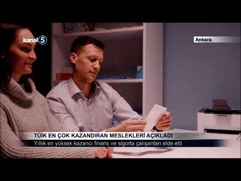 TÜİK En Çok Kazandıran Meslekleri Açıkladı