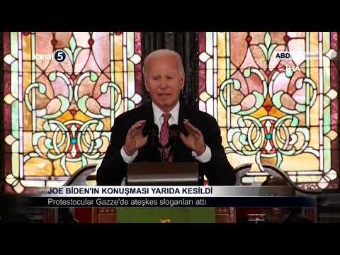 Joe Biden’ın Konuşması Yarıda Kesildi