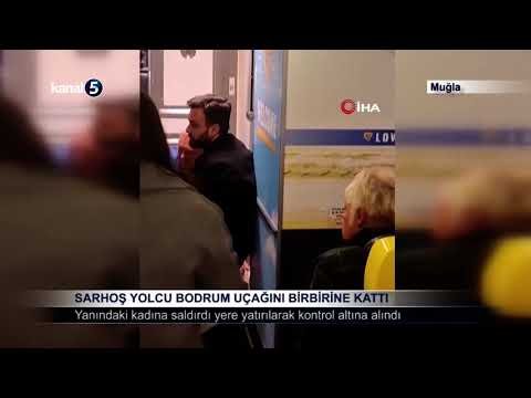 Sarhoş Yolcu Bodrum Uçağını Birbirine Kattı