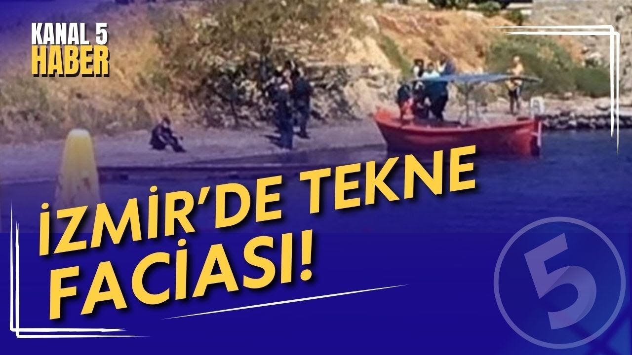 İzmir’de Tekne Faciası