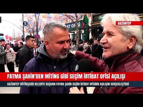 Fatma Şahin’den Miting Gibi Seçim İrtibat Ofisi Açılışı