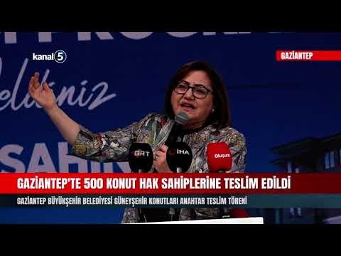 Gaziantep’te 500 Konut Hak Sahiplerine Teslim Edild