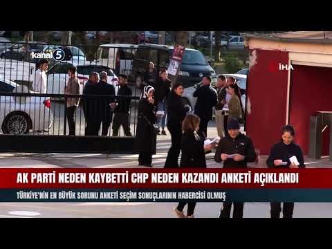 AK Parti Neden Kaybetti CHP Neden Kazandı Anketi Açıklandı-