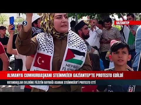 Almanya Cumhurbaşkanı Steinmeier Gaziantep’te Protesto Edildi