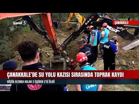 Çanakkale’de Su Yolu Kazısı Sırasında Toprak Kaydı