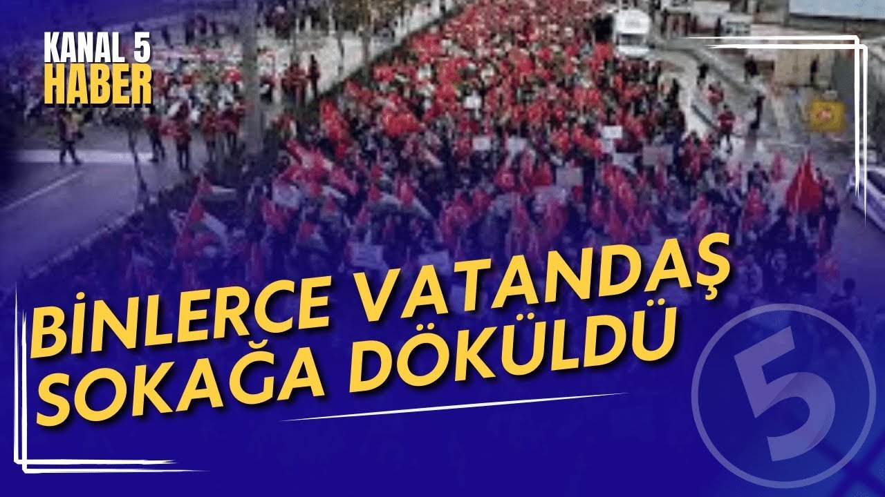 Ankara’da Büyük Gazze Yürüyüşü