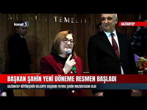 Gaziantep Büyükşehir Belediye Başkanı Şahin Mazbatasını Aldı