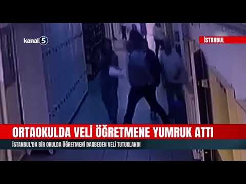 Ortaokulda Veli Öğretmene Yumruk Attı