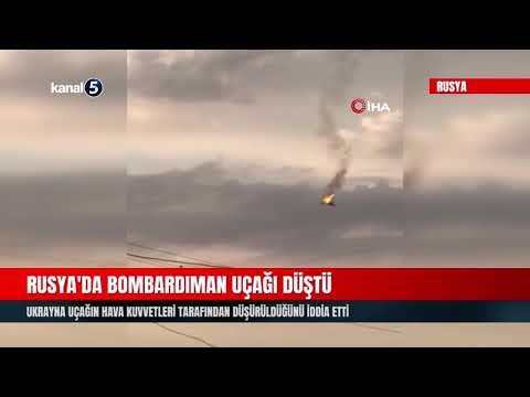 Rusya’da Bombardıman Uçağı Düştü