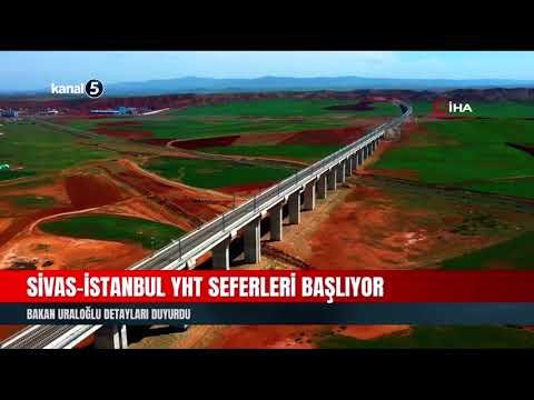 Sivas-İstanbul YHT Seferleri Başlıyor