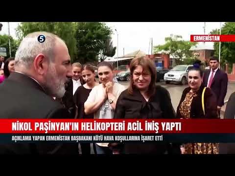 Ermenistan Başbakanı Paşinyan’ın Helikopteri Acil İniş Yaptı