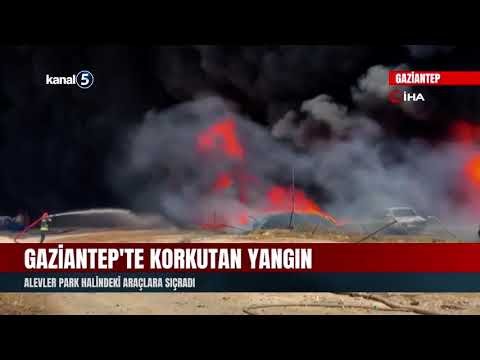 Gaziantep’te Korkutan Yangın
