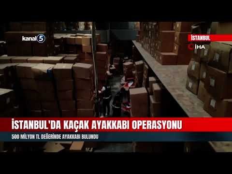 İstanbul’da Kaçak Ayakkabı Operasyonu