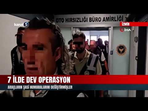 7 İlde Dev Operasyon | Araçların Şasi Numaralarını Değiştirmişler