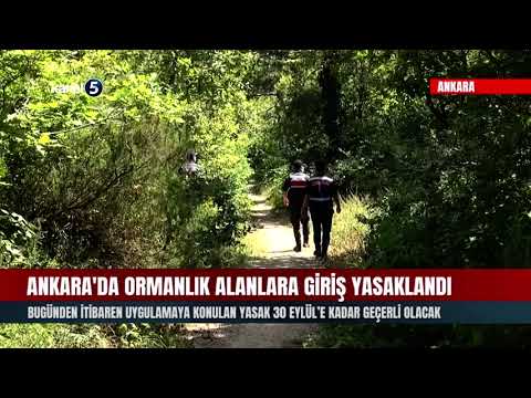 Ankara’da Ormanlık Alanlara Giriş Yasaklandı