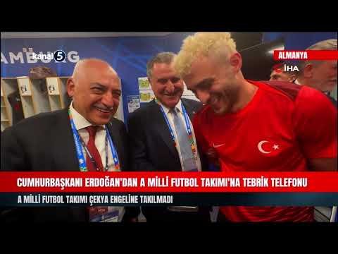 Cumhurbaşkanı Erdoğan’dan A Milli Futbol Takımı’na Tebrik Telefonu