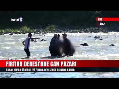 Fırtına Deresi’nde Can Pazarı | Kuran Kursu Öğrencileri Fırtına Deresi’nde Akıntıya Kapıldı