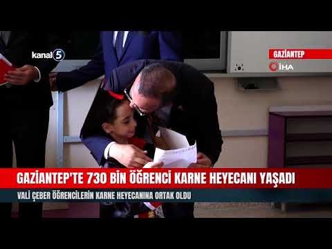 Gaziantep’te 730 Bin Öğrenci Karne Heyecanı Yaşadı