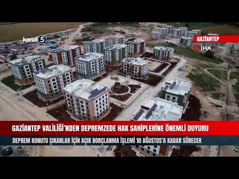 Gaziantep Valiliği’nden Depremzede Hak Sahiplerine Önemli Duyuru
