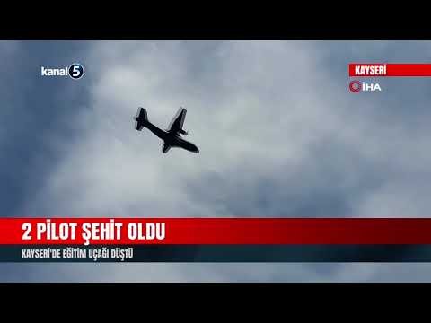 2 Pilot Şehit Oldu | Kayseri’de Eğitim Uçağı Düştü