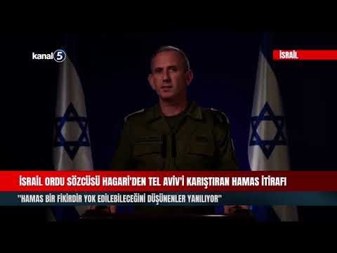 İsrail Ordu Sözcüsü Hagari’den Tel Aviv’i Karıştıran Hamas İtirafı