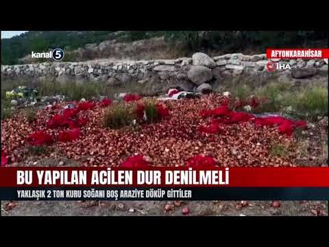 Bu Yapılan Acilen Dur Denilmeli | Yaklaşık 2 Ton Kuru Soğanı Boş Araziye Döküp Gittiler