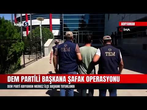 DEM Partili Başkana Şafak Operasyonu