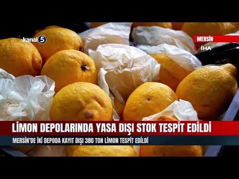 Mersin’de İki Depoda Kayıt Dışı 380 Ton Limon Tespit Edildi