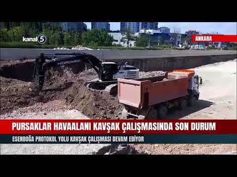 Pursaklar Havaalanı Kavşak Çalışmasında Son Durum