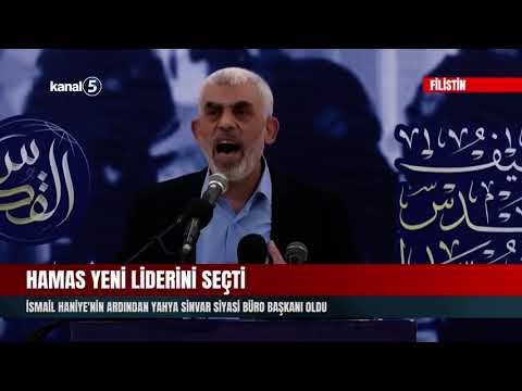 Hamas Yeni Liderini Seçti | İsmail Haniye’nin Ardından Yahya Sinvar Siyasi Büro Başkanı Oldu