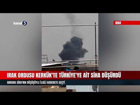 Irak ordusu Kerkük’te Türkiye’ye Ait SİHA Düşürdü