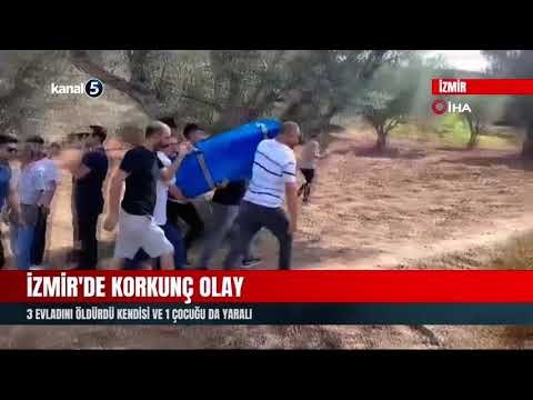 İzmir’de korkunç olay | 3 evladını öldürdü kendisi ve 1 çocuğu da yaralı