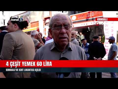 4 Çeşit Yemek 60 Lira | Kırıkkale’de Kent Lokantası Açıldı