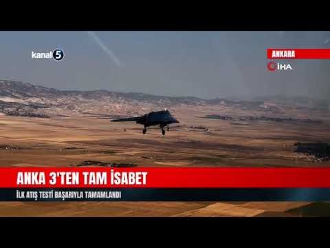 Anka 3’ten Tam İsabet | İlk Atış Testi Başarıyla Tamamlandı