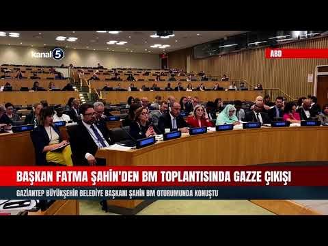 Başkan Fatma Şahin’den BM Toplantısında Gazze Çıkışı