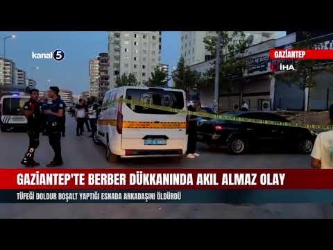 Gaziantep’te Berber Dükkanında Akıl Almaz Olay
