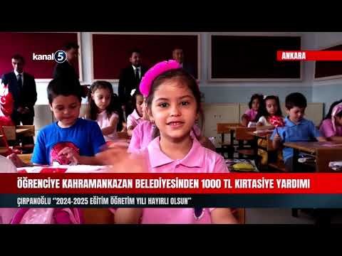 Öğrenciye Kahramankazan Belediyesinden 1000 TL Kırtasiye Yardımı