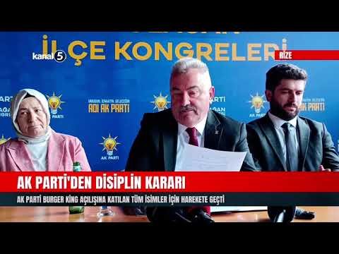 AK Parti Burger King Açılışına Katılan Tüm İsimler İçin Harekete Geçti