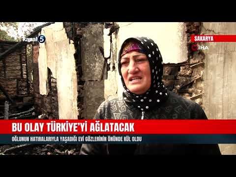 Bu Olay Türkiye’yi Ağlatacak | Oğlunun Hatıralarıyla Yaşadığı Evi Gözlerinin Önünde Kül Oldu