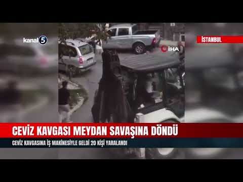 Ceviz Kavgasına İş Makinesiyle Geldi 20 Kişi Yaralandı